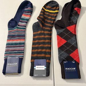3 Pair Haggar Men’s dress socks